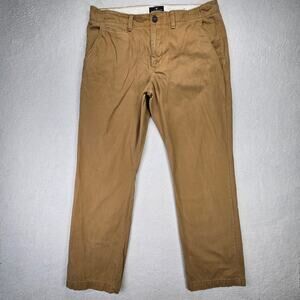 American Eagle Original Straight Pants Mens 36x32 Tan 100% Cotton No Stretch
